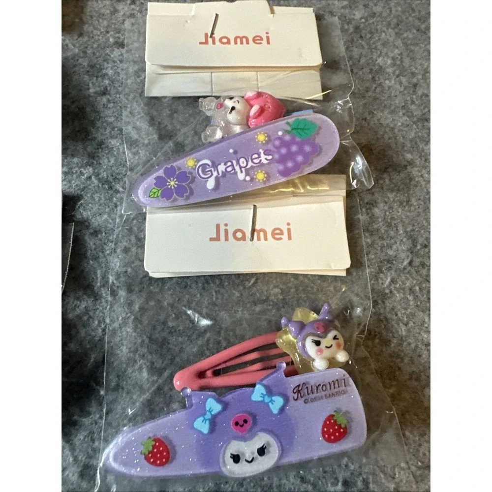 Jiamei Hair Clips Girls Lot of 6 My Melody Variety New